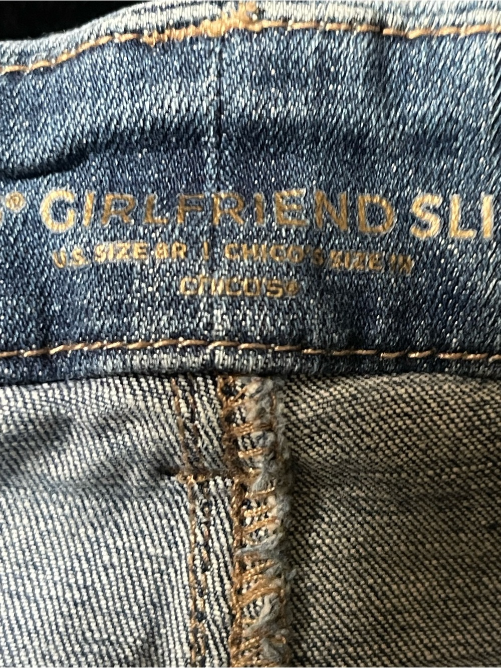 Chico’s Blue Embroidered Fooral Cropped Women’s Jeans - Picture 5 of 10